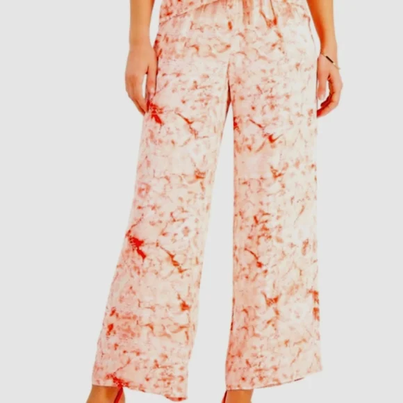 Bohemian Lightweight flowy, wide leg cropped pants,NEW